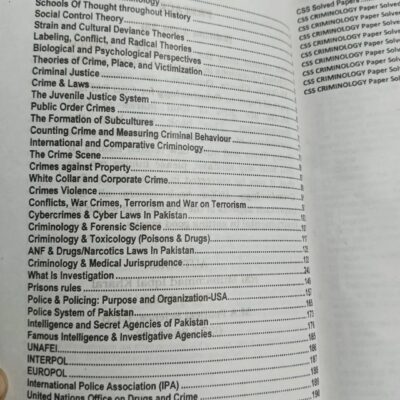 Criminology MCQs by Ashiq Awan ilmi CSS Essentials - Image 2