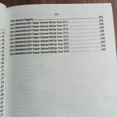 Criminology MCQs by Ashiq Awan ilmi CSS Essentials - Image 3
