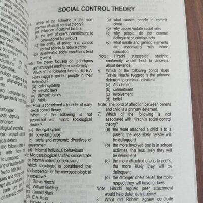 Criminology MCQs by Ashiq Awan ilmi CSS Essentials - Image 8