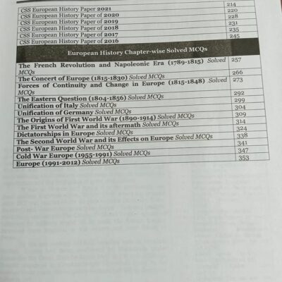 European History by Mirza Ehtesham Ali Baig and Aamer Shahzad HSM - Image 6