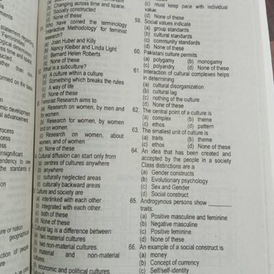 Gender Studies Objective MCQs by Zainab Iftikhar ilmi CSS Essentials - Image 4