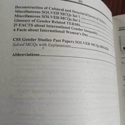 Gender Studies Objective MCQs by Sehar Syed HSM - Image 3