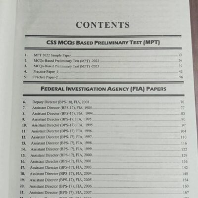 Big Book of FPSC Solved Past Papers by JWT Latest 2024 Edition - Image 2