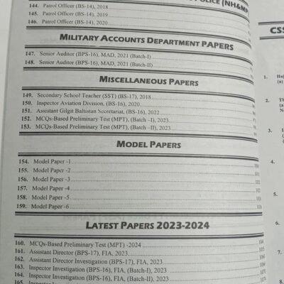 Big Book of FPSC Solved Past Papers by JWT Latest 2024 Edition - Image 7