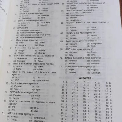 Comprehensive General Knowledge GK MCQs by Ch Ahmad Najib Caravan - Image 10