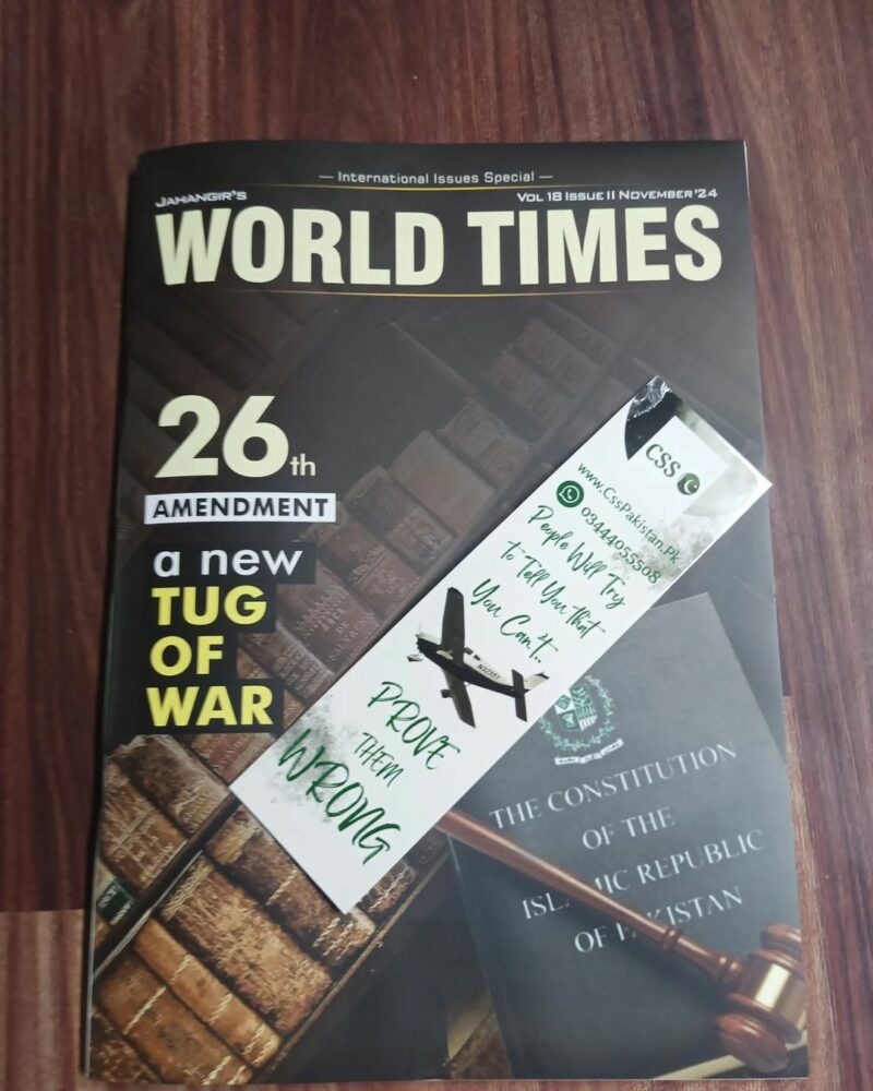 JWT Jahangir's World Times' Monthly Magazines in English: November 2024 Issue