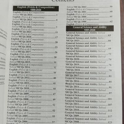 CSS Compulsory Subjects Solved Past Papers MCQs (1991-2024) (34 Years) by HSM - Image 2
