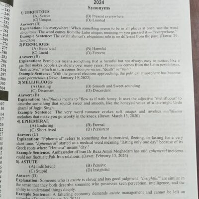 CSS Compulsory Subjects Solved Past Papers MCQs (1991-2024) (34 Years) by HSM - Image 4