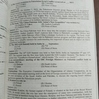 CSS Compulsory Subjects Solved Past Papers MCQs (1991-2024) (34 Years) by HSM - Image 5