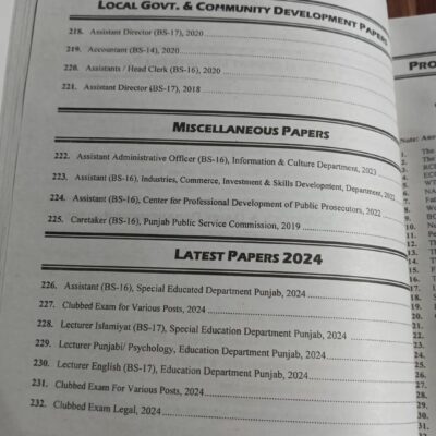 Big Book of PPSC Solved Past Papers and Model Papers by JWT - Image 13