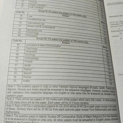 CSS Syllabus and Past Papers by HSM - Image 7