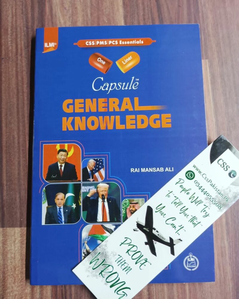 Ilmi One Liner Capsule: General Knowledge in English by Rai Mansab Ali