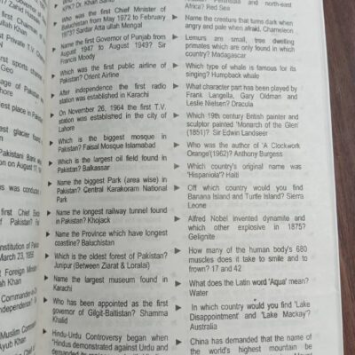 Ilmi One Liner Capsule: General Knowledge in English by Rai Mansab Ali - Image 5