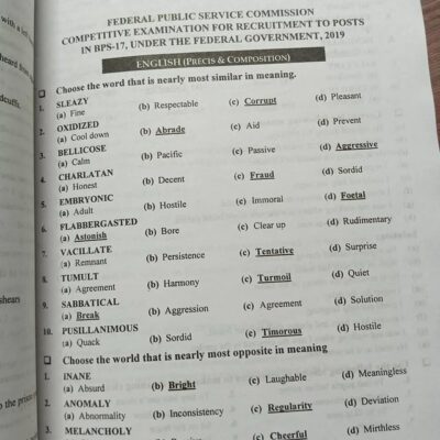 CSS Compulsory Subjects Solved Past Papers MCQs (2000-2024) by JWT - Image 10