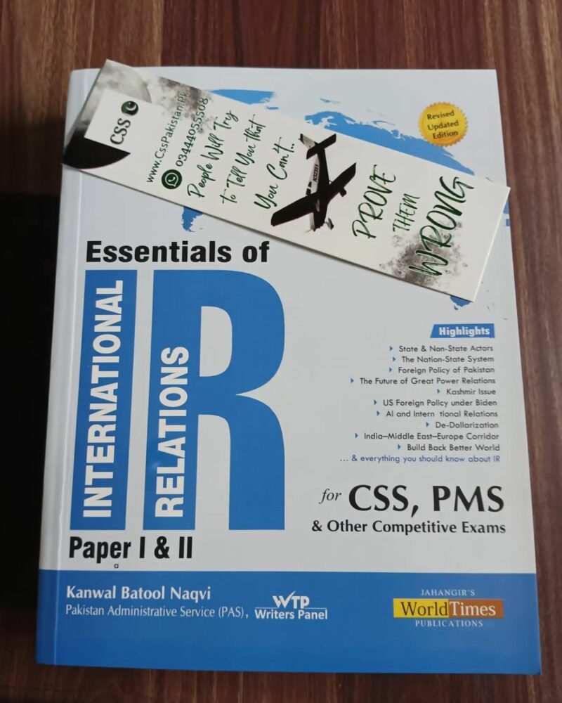 Essentials of International Relations IR Paper 1 and 2 by Kanwal Batool Naqvi JWT