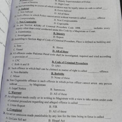 Lecture Notes on Law GAT and SEE Law by Sir Umar Latif National Academy Lahore - Image 10