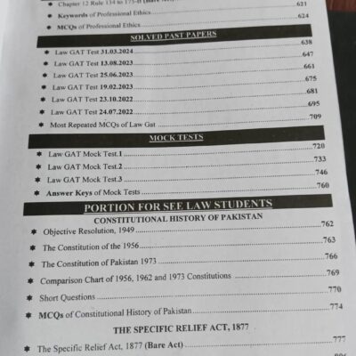Lecture Notes on Law GAT and SEE Law by Sir Umar Latif National Academy Lahore - Image 5