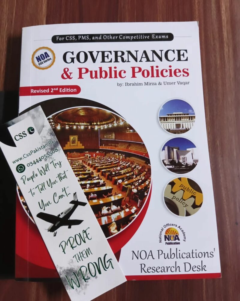 Governance and Public Policies GPP by Ibrahim Mirza and Umer Waqar NOA