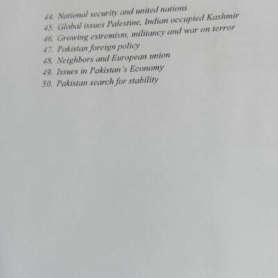 Pakistan Affairs Journal by Dr Sassi Malik Sher - Image 3