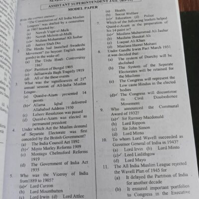 Sindh Public Service Commission SPSC MCQs Guide by M Sohail Bhatti - Image 9