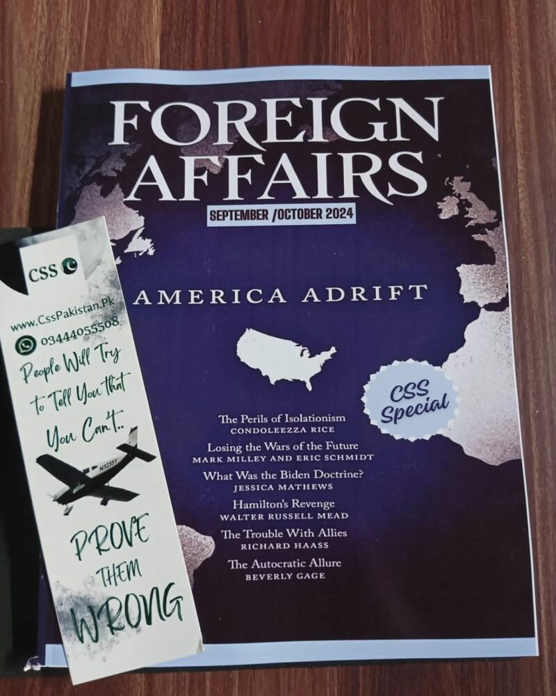 Foreign Affairs Magazines September - October 2024 Edition