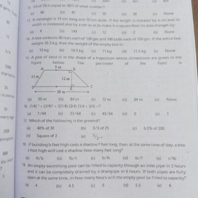 General Mathematics and Ability GMA For CSS by Sabir Hussain and Rabia Saleem Study River Publications - Image 6