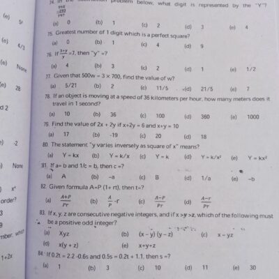 General Mathematics and Ability GMA For CSS by Sabir Hussain and Rabia Saleem Study River Publications - Image 7