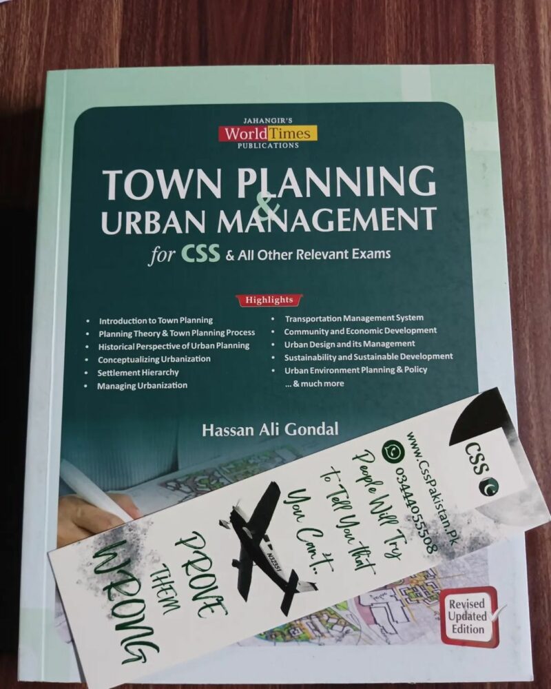 Town Planning and Urban Management by Hassan Ali Gondal JWT
