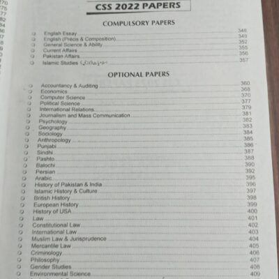 CSS Complete Syllabus and Unsolved Past Papers (Compulsory and Optional) 2020-2024 by JWT - Image 6
