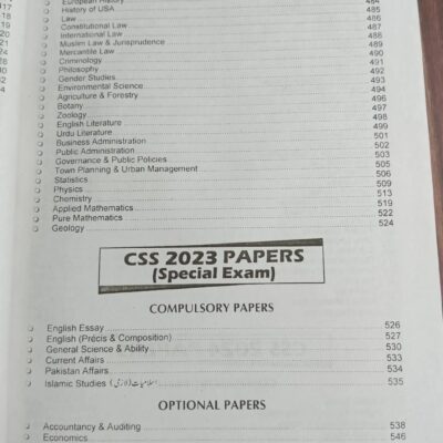CSS Complete Syllabus and Unsolved Past Papers (Compulsory and Optional) 2020-2024 by JWT - Image 8