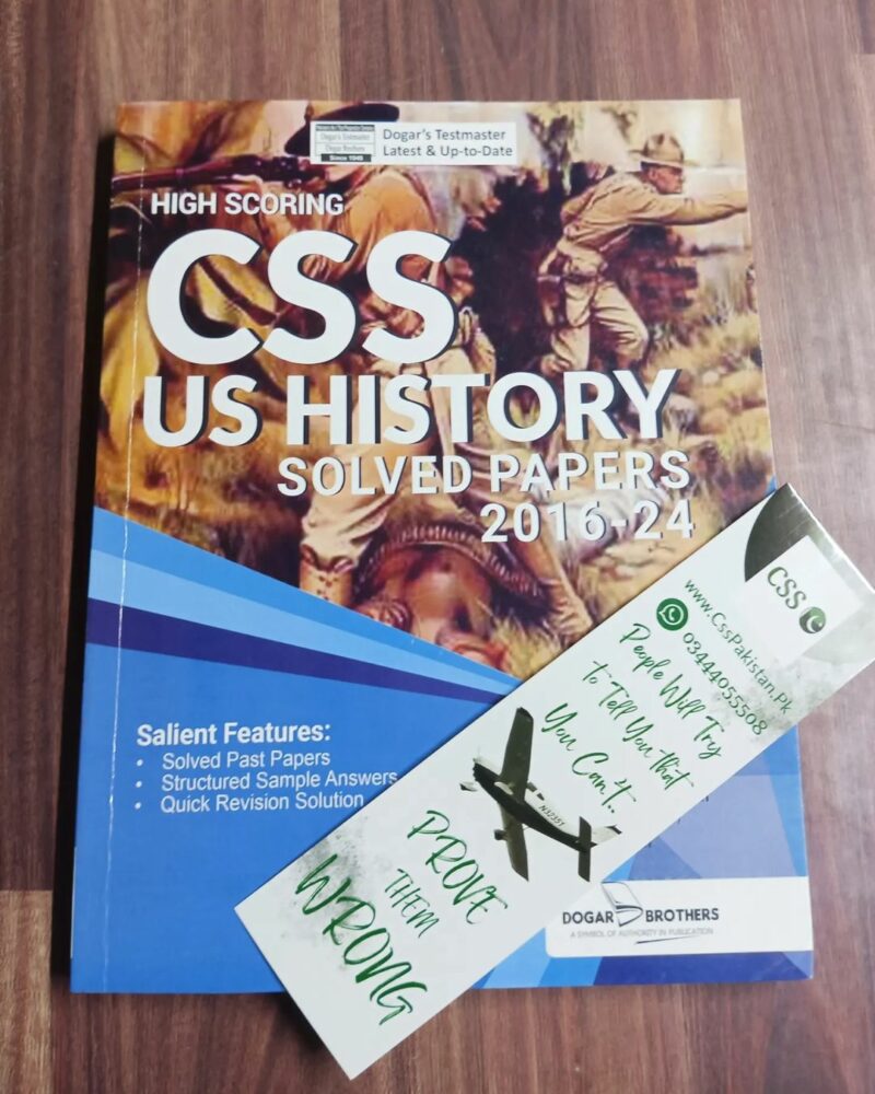 High Scoring CSS History of USA Solved Past Papers 2016 - 2024 by Dogar Brothers
