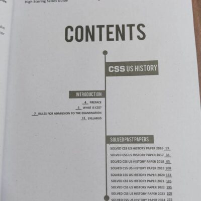 High Scoring CSS History of USA Solved Past Papers 2016 - 2024 by Dogar Brothers - Image 2
