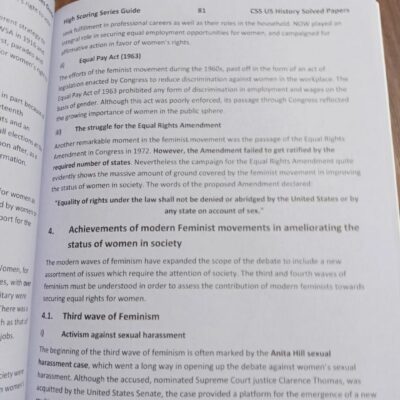 High Scoring CSS History of USA Solved Past Papers 2016 - 2024 by Dogar Brothers - Image 7