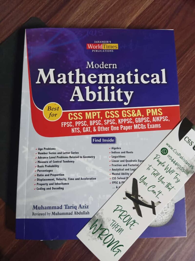 Modern Mathematical Ability by Muhammad Tariq Aziz JWT