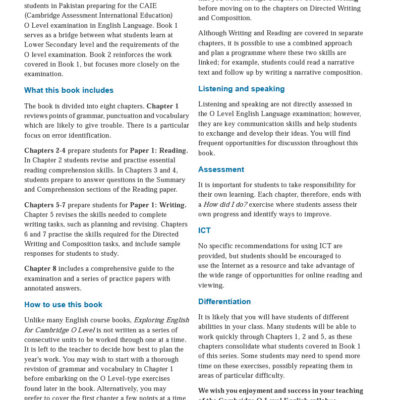 Exploring English (2) For Cambridge O Level By Julia Sander - Image 4