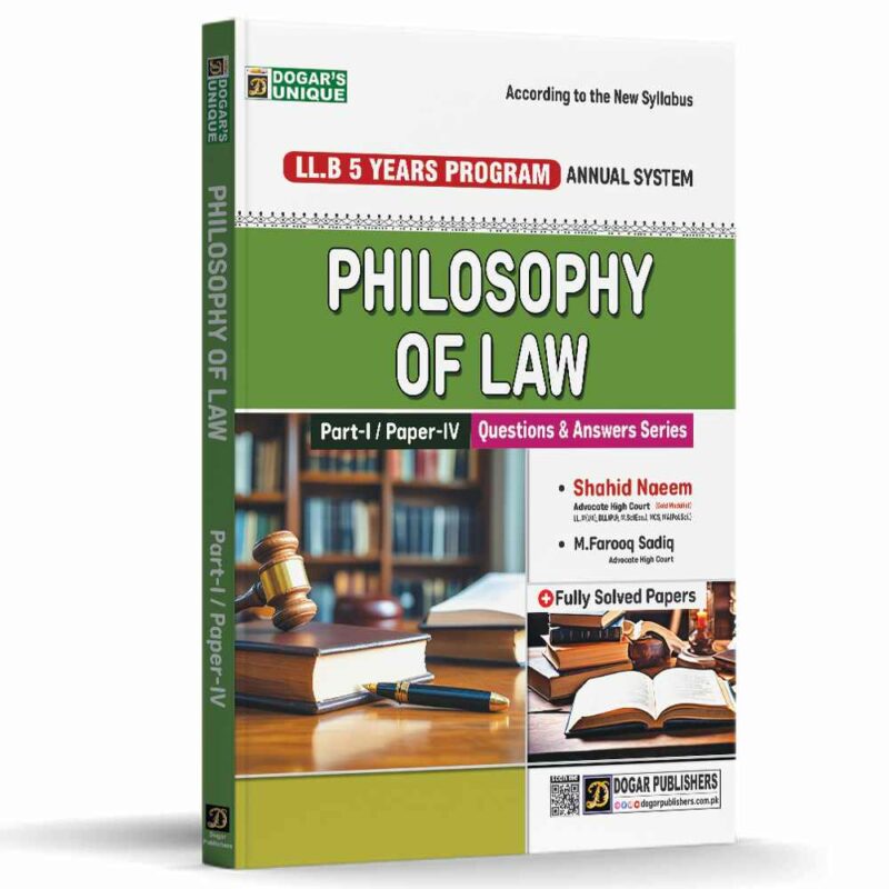 LLB Part 1 Philosophy of Law (5 Years Program)
