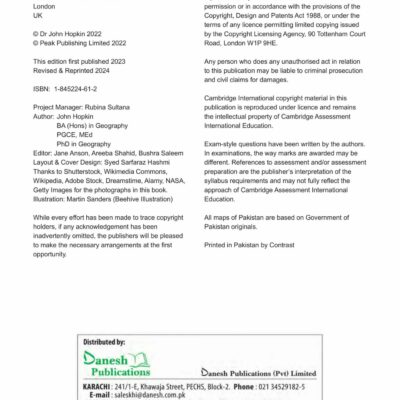 Environment Of Pakistan For Cambridge O Level Pupil Book By Dr John Hopkin - Image 2