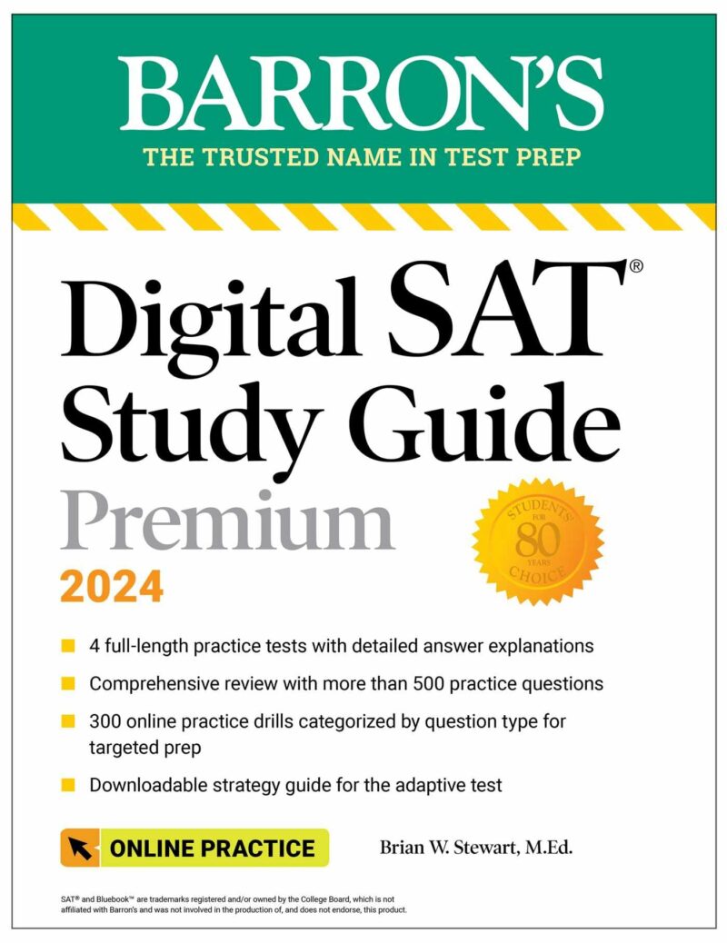 Barrons SAT Study Guide Premium 2024